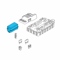 OEM 2009 Ford E-350 Super Duty Fuse Holder Diagram - 9C2Z-14A068-A