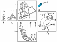 OEM 2020 Toyota GR Supra Air Mass Sensor Diagram - 22204-WAA01