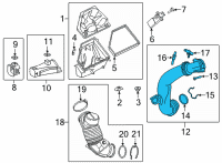 OEM 2021 Toyota GR Supra Intake Tube Diagram - 17882-WAA01