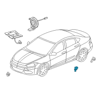 OEM 2019 Jeep Cherokee Sensor-Acceleration Diagram - 56038924AA