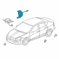 OEM 2014 Dodge Dart CLOCKSPRI-Steering Column Control Mod Diagram - 56046816AG