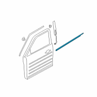 OEM 2017 Ford Flex Belt Weatherstrip Diagram - AA8Z-7421452-A