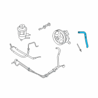 OEM 2010 Mercury Mountaineer Return Hose Diagram - 6L2Z-3691-AA