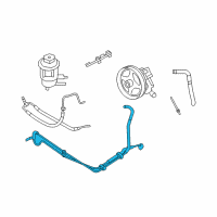 OEM Ford Explorer Sport Trac Return Hose Diagram - AL2Z-3D746-A