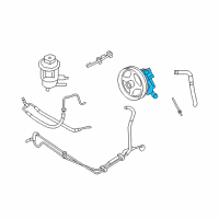 OEM Mercury Power Steering Pump Diagram - 9L2Z-3A674-CRM