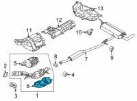 OEM Nissan Rogue SHROUD-Catalyst Converter, Lower Diagram - 20851-6RA0A
