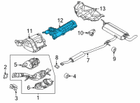 OEM 2021 Nissan Rogue Heat Insulator-Front Floor Diagram - 74758-6RR0A