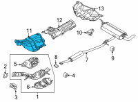OEM 2021 Nissan Rogue Heat Insulator-Front Floor Diagram - 74753-6RR1A