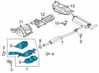 OEM Nissan Rogue Tube-Exhaust, Front W/Catalyst Converter Diagram - 200A0-6RR4A