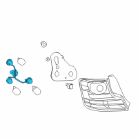 OEM Scion tC Socket & Wire Diagram - 81555-21290