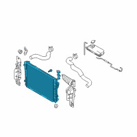 OEM Hyundai Tucson Radiator Assembly Diagram - 25310-2E450