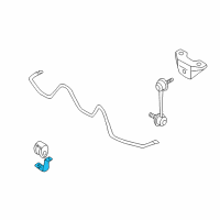 OEM 2006 Infiniti Q45 Clip-Stabilizer Mounting Diagram - 56233-AR00A