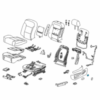 OEM 2016 Chevrolet Silverado 2500 HD Seat Switch Knob Diagram - 22847895