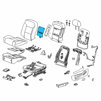 OEM 2016 Chevrolet Tahoe Seat Back Heater Diagram - 23168137