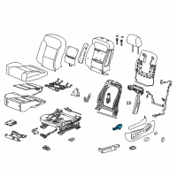 OEM 2017 Cadillac Escalade ESV Adjuster Switch Diagram - 23247095