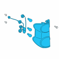 OEM Chevrolet City Express Tail Lamp Assembly Diagram - 19316437