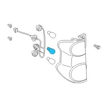 OEM Chevrolet City Express Signal Lamp Bulb Diagram - 19316442