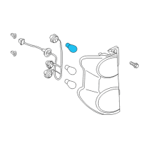 OEM Chevrolet Stoplamp Bulb Diagram - 19317621