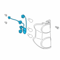 OEM Chevrolet City Express Socket & Wire Diagram - 19316436