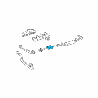 OEM 1998 GMC C3500 Oxidation Catalytic Converter Assembly Diagram - 15991752