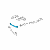 OEM 1997 Chevrolet C3500 Exhaust Manifold Pipe Assembly *Marked Print Diagram - 15713517