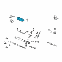 OEM Dust Seal, Tie Rod Diagram - 53534-SNA-A01