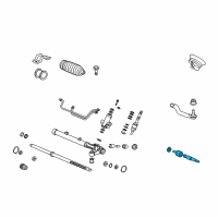 OEM Honda Civic End Set, Rack Diagram - 53010-SNE-A01