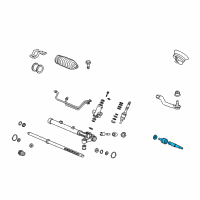 OEM 2006 Honda Civic End Set, Rack Diagram - 53010-SNE-A01