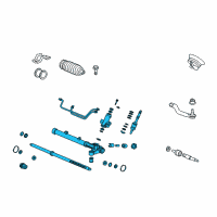 OEM 2010 Honda Civic Rack, Power Steering Diagram - 53601-SNA-A52