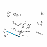 OEM 2009 Honda Civic Rack, Steering Diagram - 53626-SNA-A01