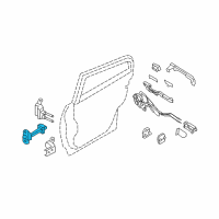 OEM 2007 Infiniti G35 Link-Check, Rear Door Diagram - 82430-JK000