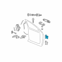 OEM 2011 Ram Dakota Door Hinge Diagram - 55275630AB