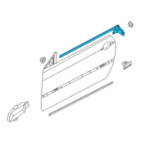 OEM 2005 BMW 330Ci Outer Weatherstrip, Left Diagram - 51-32-8-227-625