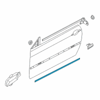 OEM 2001 BMW 330Ci Gasket Between Door And Entrance Front Diagram - 51-32-8-194-721