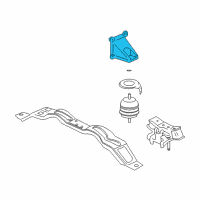 OEM 2005 Cadillac CTS Bracket, Engine Mount Diagram - 25767813