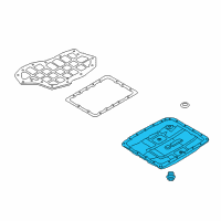 OEM Hyundai Genesis Coupe Pan Assembly-Automatic Transaxle Oil Diagram - 45280-49600