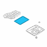 OEM 2011 Hyundai Genesis Coupe Gasket-Oil Pan Diagram - 45282-49600