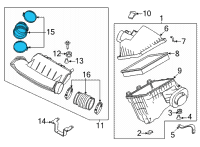 OEM 2020 Nissan Frontier Duct-Air Diagram - 16577-9BT1B