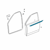OEM 2003 Toyota Echo Belt Weatherstrip Diagram - 68210-52020