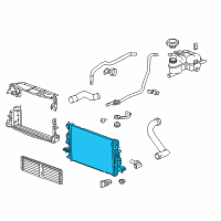 OEM 2017 Chevrolet Volt Radiator Replacement Diagram - 23373819