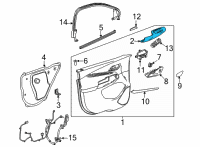 OEM Chevrolet Armrest Diagram - 42783138