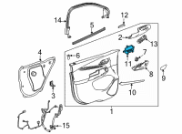 OEM Chevrolet Bolt EUV Pull Handle Diagram - 42704643