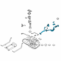 OEM 2017 Hyundai Sonata Filler Neck Assembly-Fuel Diagram - 31030-C2500