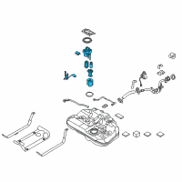 OEM 2018 Hyundai Sonata Fuel Pump & Sender Module Assembly Diagram - 31110-C2500