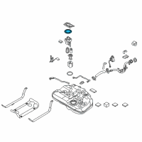 OEM 2018 Hyundai Sonata Cover-Fuel Pump Plate Diagram - 31152-B9000