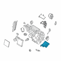 OEM Ford EcoSport Heater Core Diagram - AV1Z-18476-D