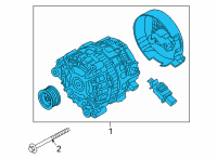 OEM BMW 530e xDrive RP ALTERNATOR Diagram - 12-31-8-490-440