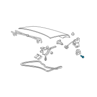 OEM 2003 Mercury Marauder Striker Plate Bolt Diagram - -N803882-S436