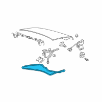 OEM 2000 Ford Crown Victoria Weatherstrip Diagram - XW7Z-5443720-AA