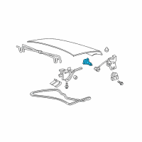 OEM 2008 Mercury Grand Marquis Lock Cylinder Diagram - 6W7Z-5443262-A